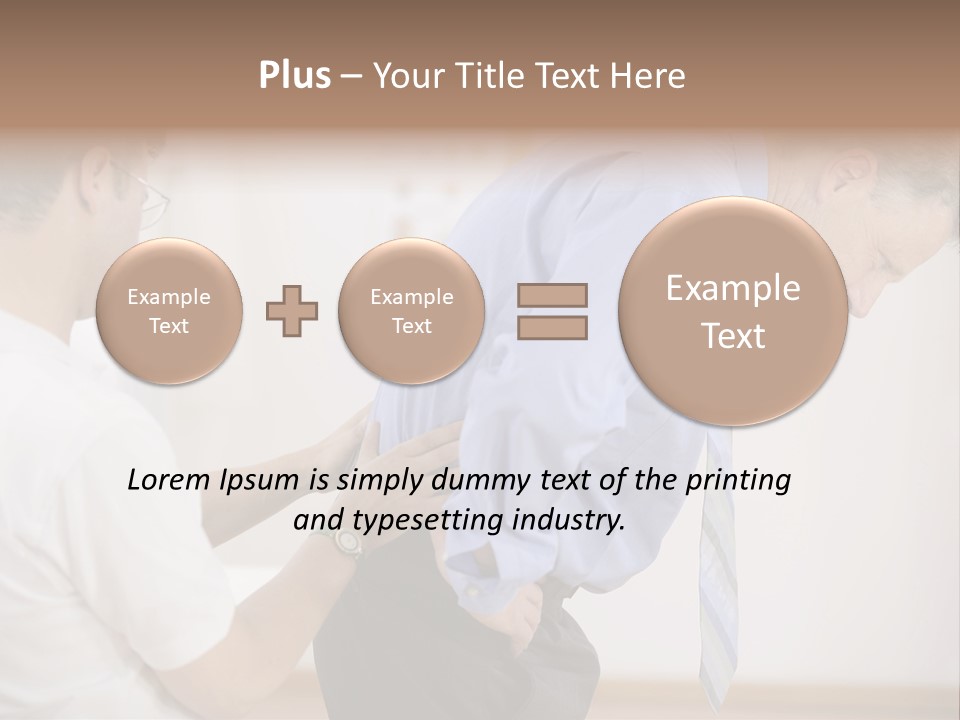 A Man Helping Another Man With His Tie PowerPoint Template