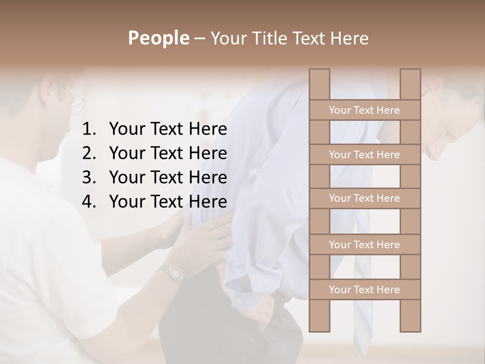 A Man Helping Another Man With His Tie PowerPoint Template