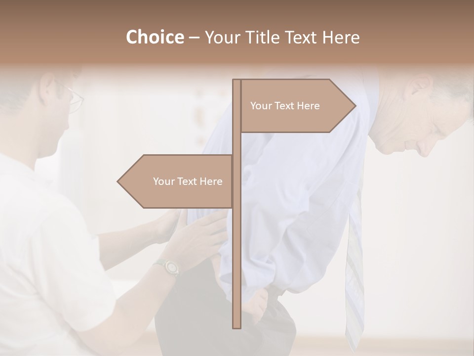A Man Helping Another Man With His Tie PowerPoint Template