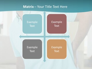 A Man Sitting On A Couch With His Back To The Wall PowerPoint Template