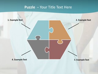 A Man Sitting On A Couch With His Back To The Wall PowerPoint Template