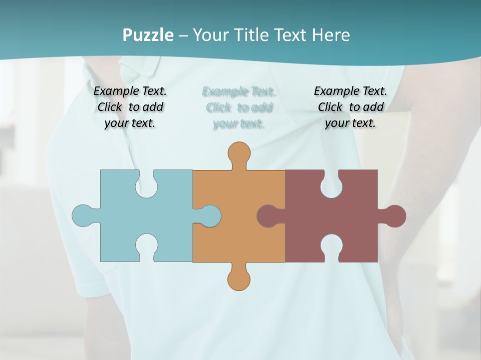 A Man Sitting On A Couch With His Back To The Wall PowerPoint Template