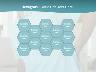 A Man Sitting On A Couch With His Back To The Wall PowerPoint Template