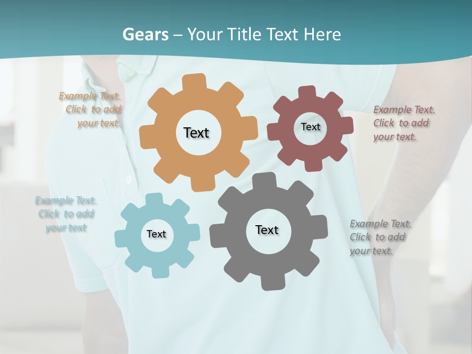A Man Sitting On A Couch With His Back To The Wall PowerPoint Template