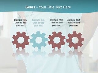 A Man Sitting On A Couch With His Back To The Wall PowerPoint Template