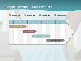 A Man Sitting On A Couch With His Back To The Wall PowerPoint Template