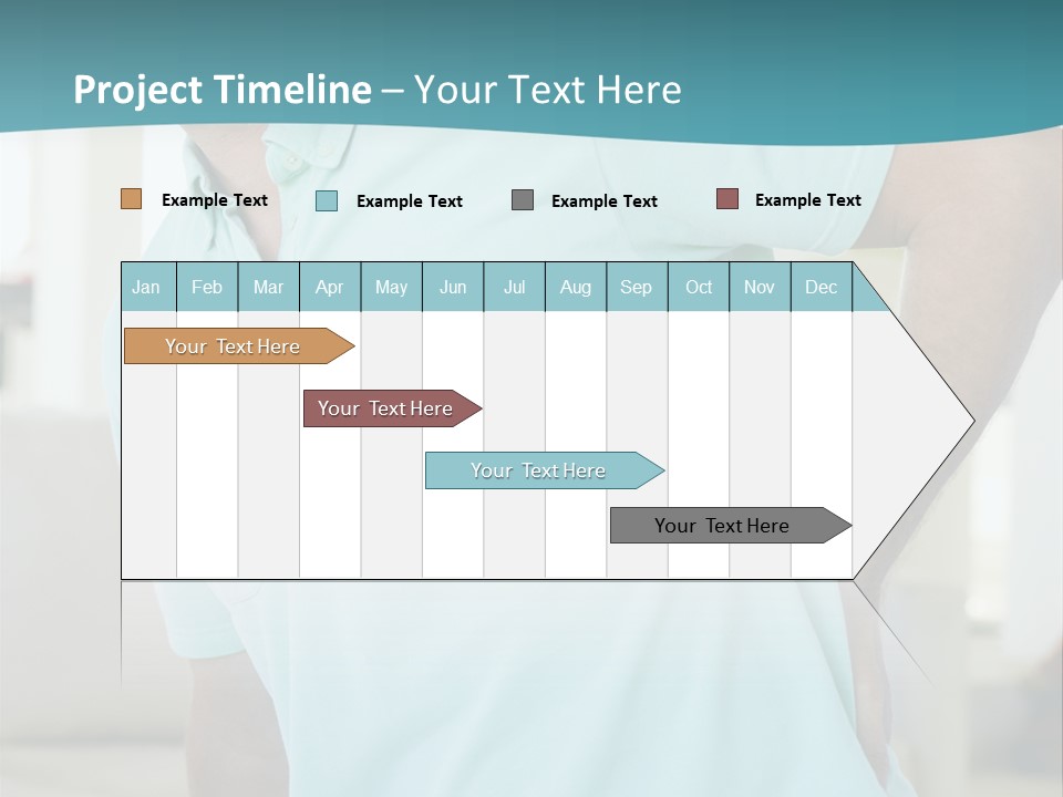 A Man Sitting On A Couch With His Back To The Wall PowerPoint Template