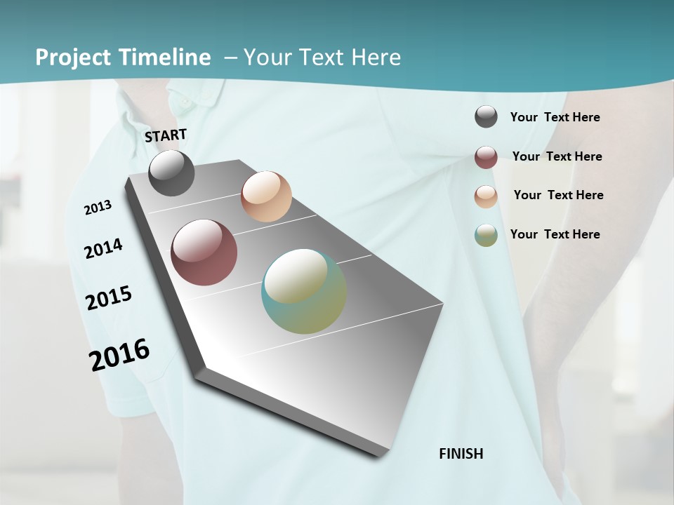 A Man Sitting On A Couch With His Back To The Wall PowerPoint Template