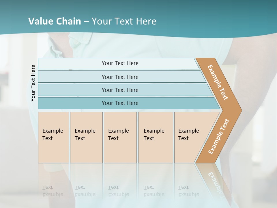 A Man Sitting On A Couch With His Back To The Wall PowerPoint Template