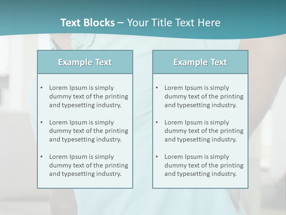 A Man Sitting On A Couch With His Back To The Wall PowerPoint Template