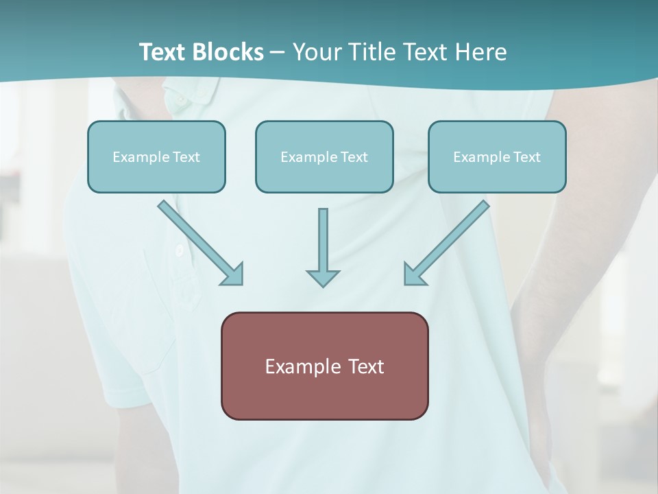 A Man Sitting On A Couch With His Back To The Wall PowerPoint Template