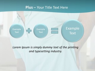 A Man Sitting On A Couch With His Back To The Wall PowerPoint Template