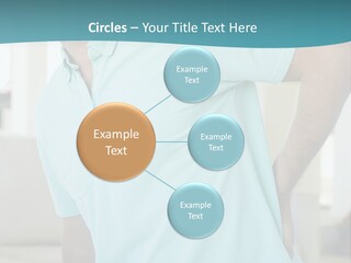 A Man Sitting On A Couch With His Back To The Wall PowerPoint Template