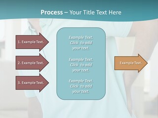 A Man Sitting On A Couch With His Back To The Wall PowerPoint Template