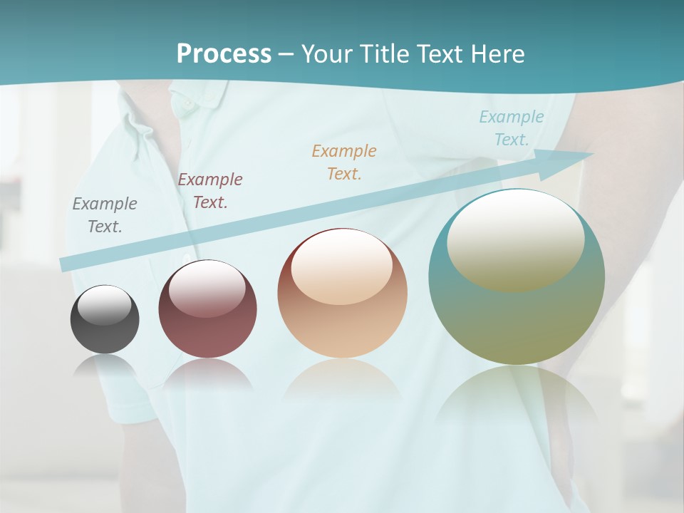 A Man Sitting On A Couch With His Back To The Wall PowerPoint Template