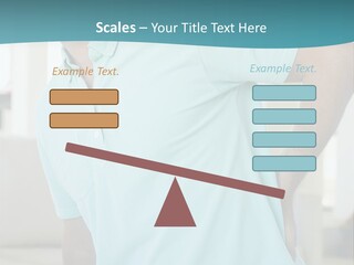 A Man Sitting On A Couch With His Back To The Wall PowerPoint Template