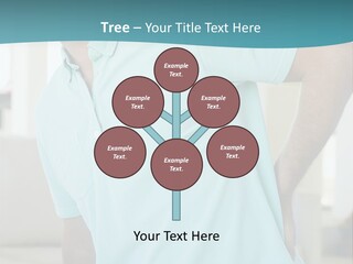 A Man Sitting On A Couch With His Back To The Wall PowerPoint Template