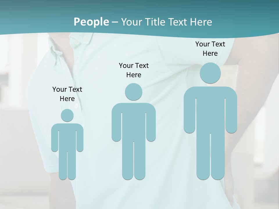 A Man Sitting On A Couch With His Back To The Wall PowerPoint Template