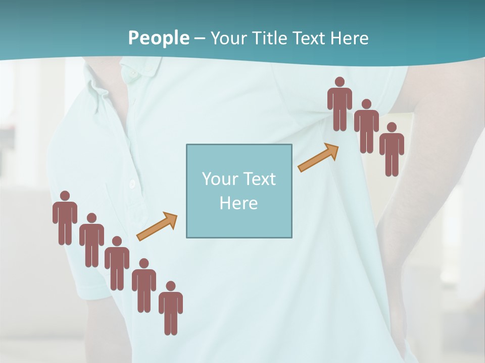 A Man Sitting On A Couch With His Back To The Wall PowerPoint Template