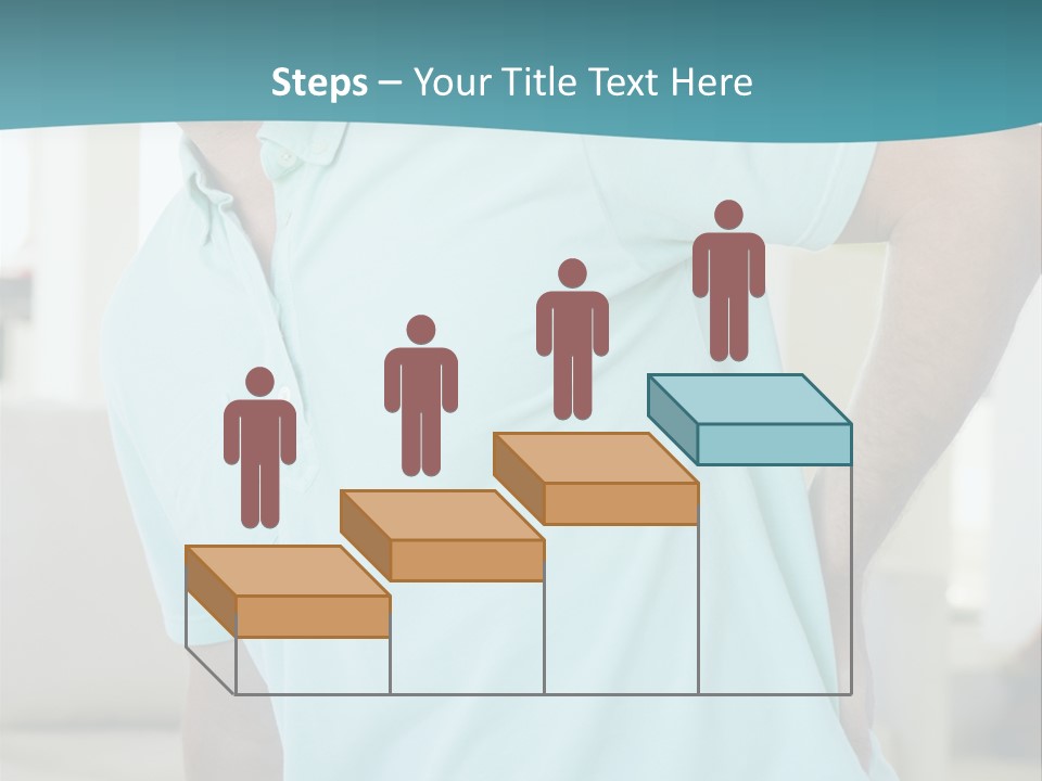 A Man Sitting On A Couch With His Back To The Wall PowerPoint Template