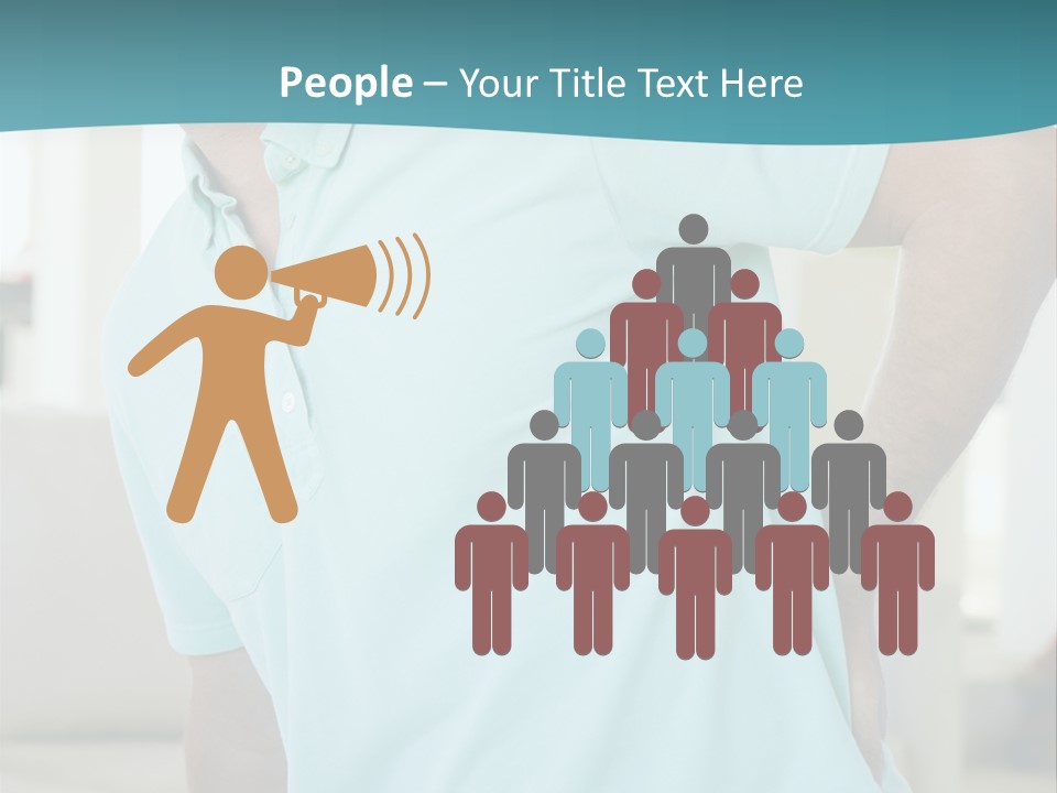 A Man Sitting On A Couch With His Back To The Wall PowerPoint Template