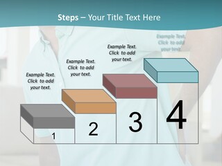A Man Sitting On A Couch With His Back To The Wall PowerPoint Template