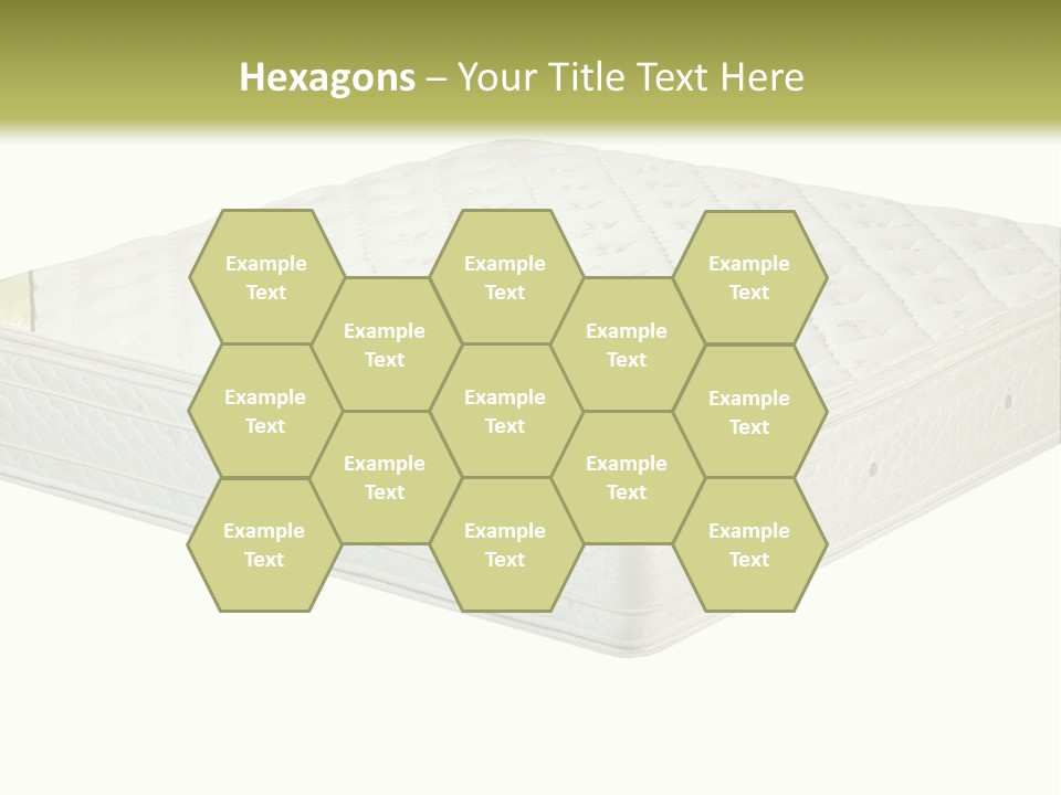 A Mattress With The Name Of The Company On It PowerPoint Template