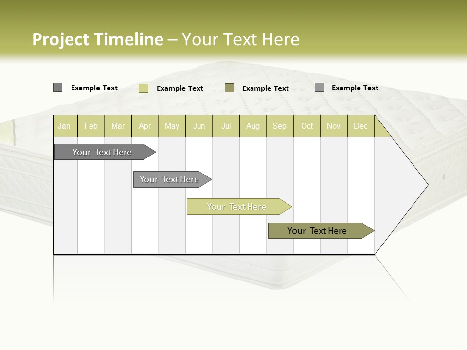 A Mattress With The Name Of The Company On It PowerPoint Template