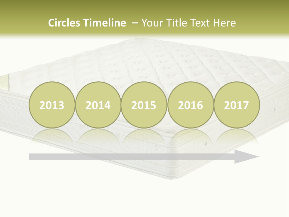 A Mattress With The Name Of The Company On It PowerPoint Template