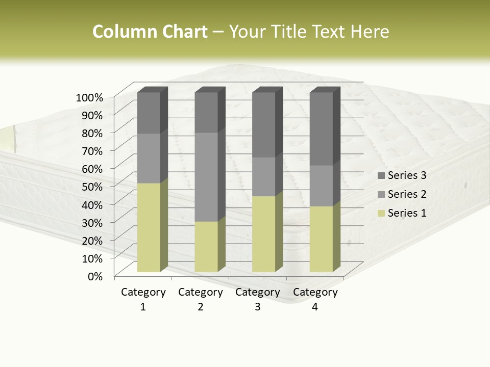 A Mattress With The Name Of The Company On It PowerPoint Template