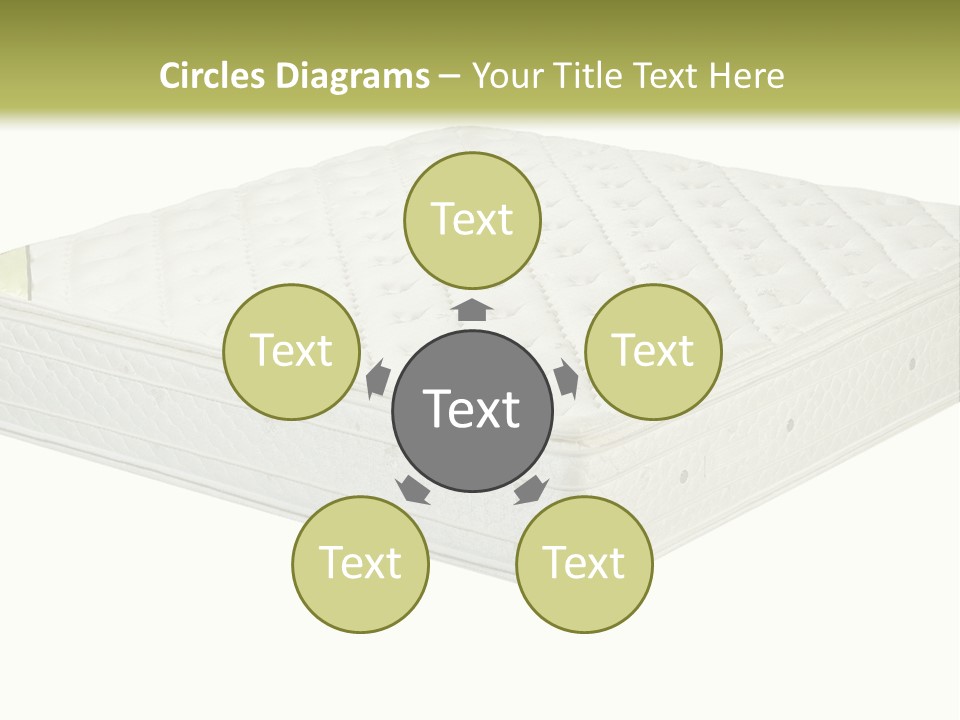 A Mattress With The Name Of The Company On It PowerPoint Template