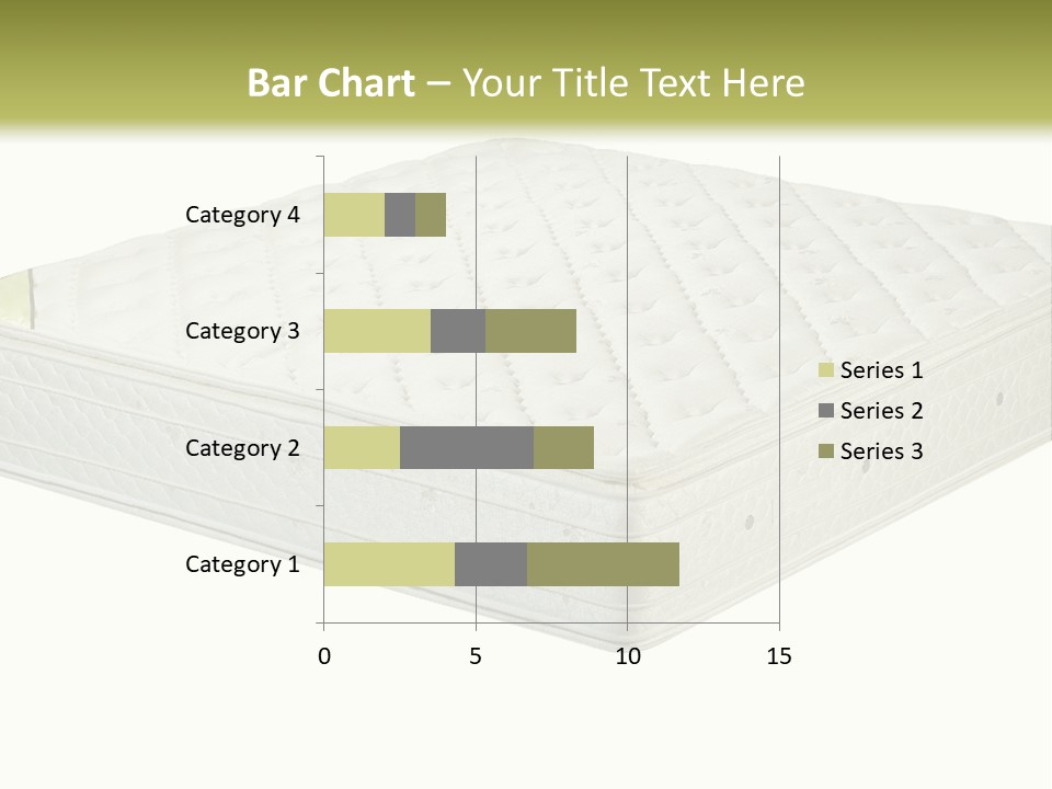 A Mattress With The Name Of The Company On It PowerPoint Template
