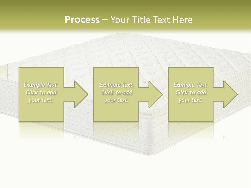 A Mattress With The Name Of The Company On It PowerPoint Template