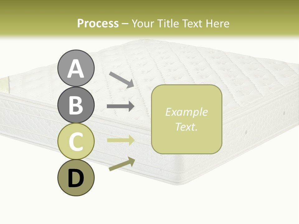 A Mattress With The Name Of The Company On It PowerPoint Template
