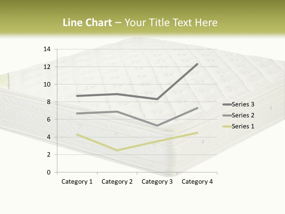 A Mattress With The Name Of The Company On It PowerPoint Template