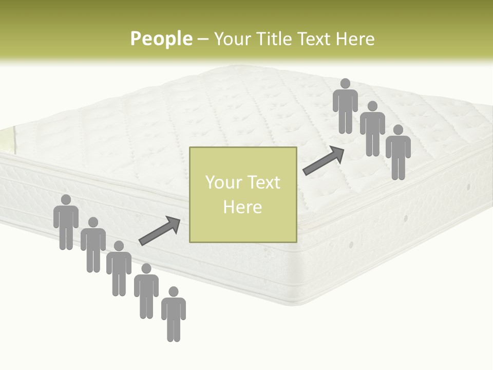 A Mattress With The Name Of The Company On It PowerPoint Template