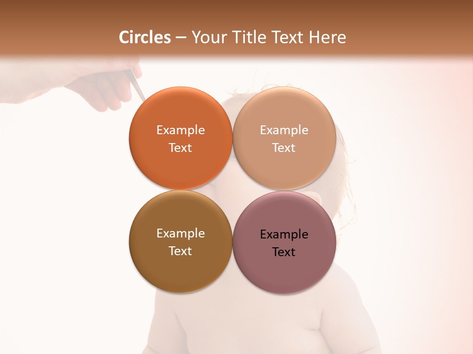 A Baby Sitting On A Pot With A Spoon In It's Mouth PowerPoint Template