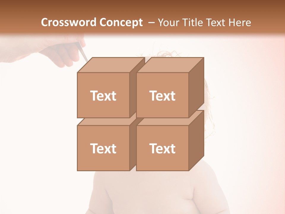 A Baby Sitting On A Pot With A Spoon In It's Mouth PowerPoint Template