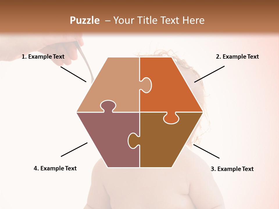 A Baby Sitting On A Pot With A Spoon In It's Mouth PowerPoint Template