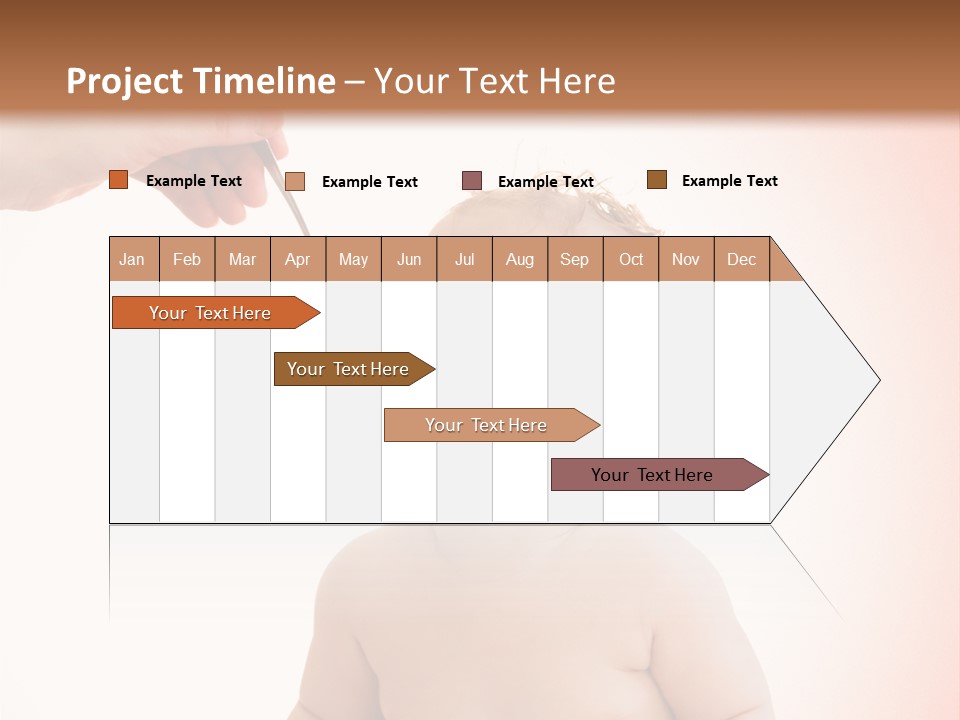 A Baby Sitting On A Pot With A Spoon In It's Mouth PowerPoint Template