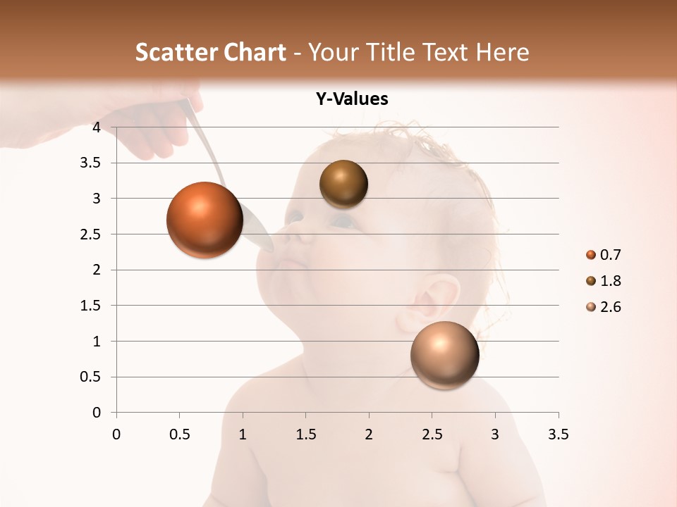 A Baby Sitting On A Pot With A Spoon In It's Mouth PowerPoint Template