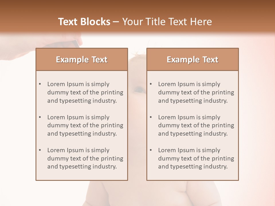 A Baby Sitting On A Pot With A Spoon In It's Mouth PowerPoint Template