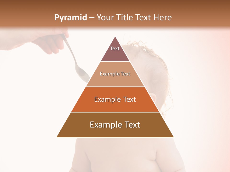 A Baby Sitting On A Pot With A Spoon In It's Mouth PowerPoint Template