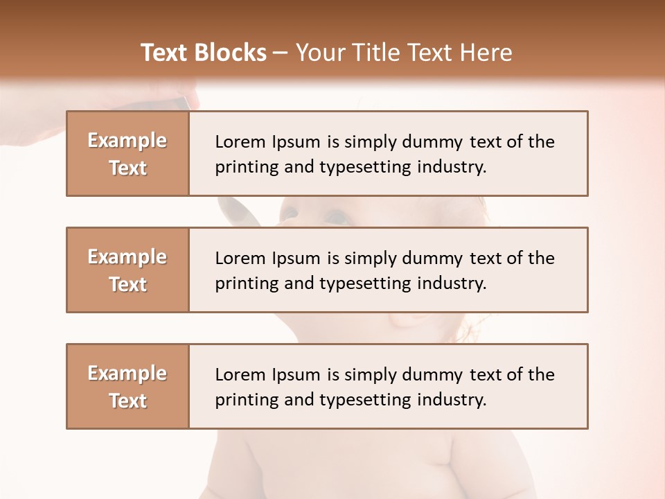A Baby Sitting On A Pot With A Spoon In It's Mouth PowerPoint Template