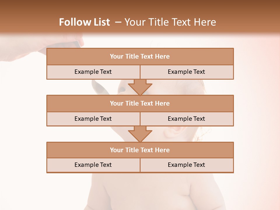 A Baby Sitting On A Pot With A Spoon In It's Mouth PowerPoint Template
