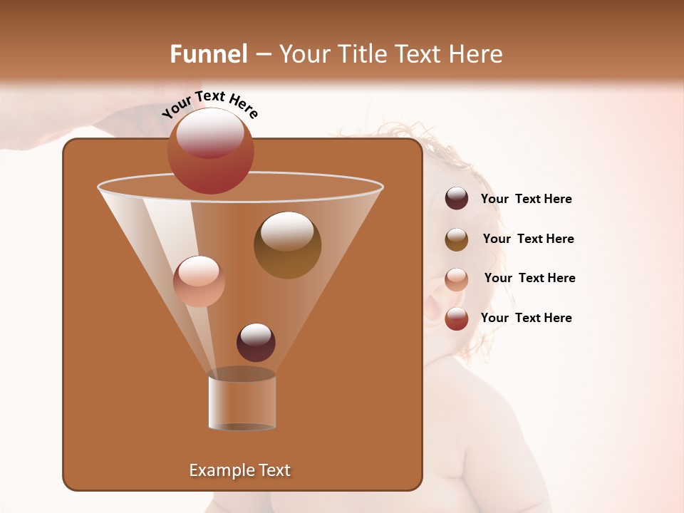 A Baby Sitting On A Pot With A Spoon In It's Mouth PowerPoint Template