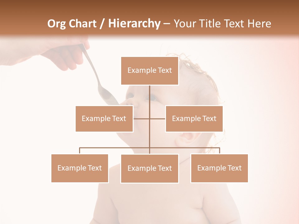 A Baby Sitting On A Pot With A Spoon In It's Mouth PowerPoint Template