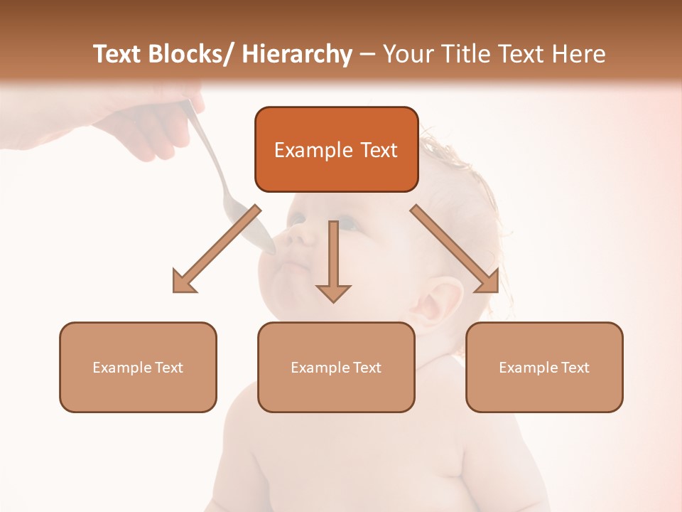 A Baby Sitting On A Pot With A Spoon In It's Mouth PowerPoint Template