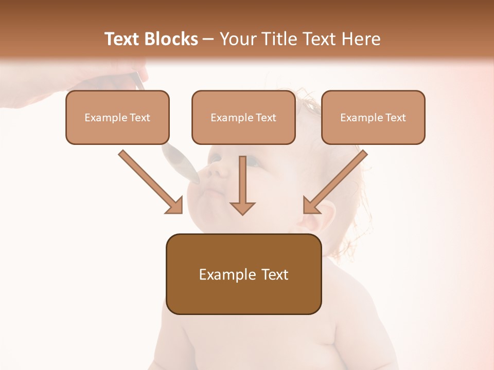 A Baby Sitting On A Pot With A Spoon In It's Mouth PowerPoint Template