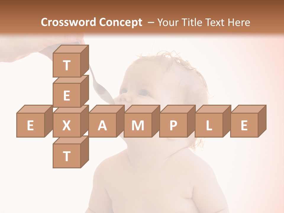 A Baby Sitting On A Pot With A Spoon In It's Mouth PowerPoint Template